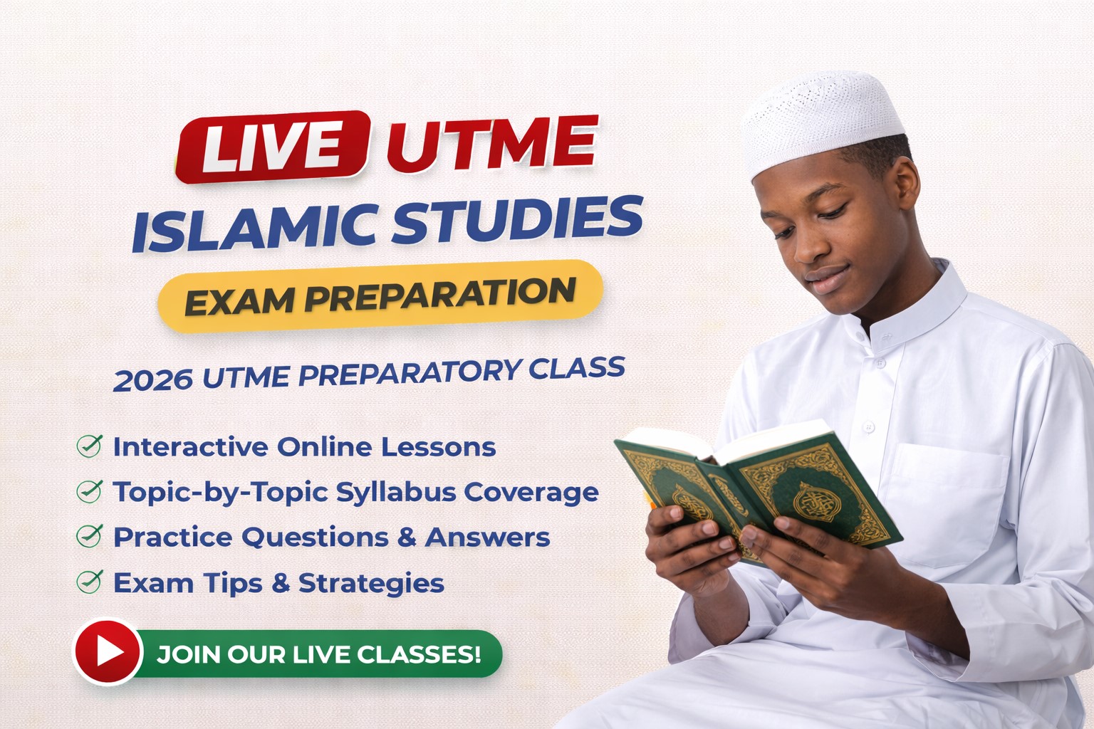 UTME Islamic Studies Exam Preparation 2026